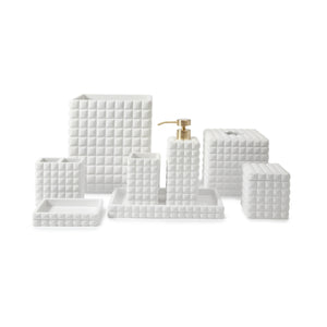 Piazza Tissue Holder in White