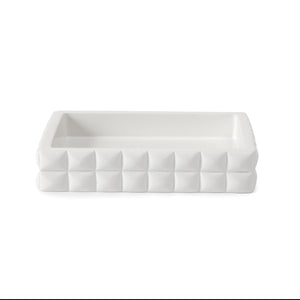 Piazza Soap Dish in White