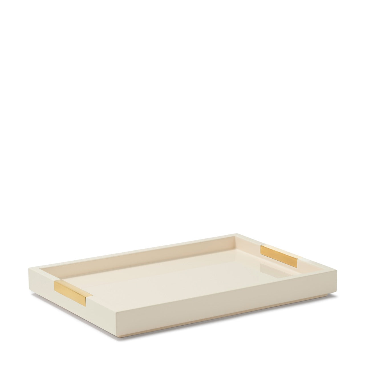 Piero Lacquer Vanity Tray in Cream, Large