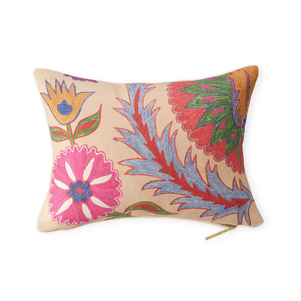 Bright Botanical Suzani Pillow Pillow St. Frank 16" W x 12" H 
