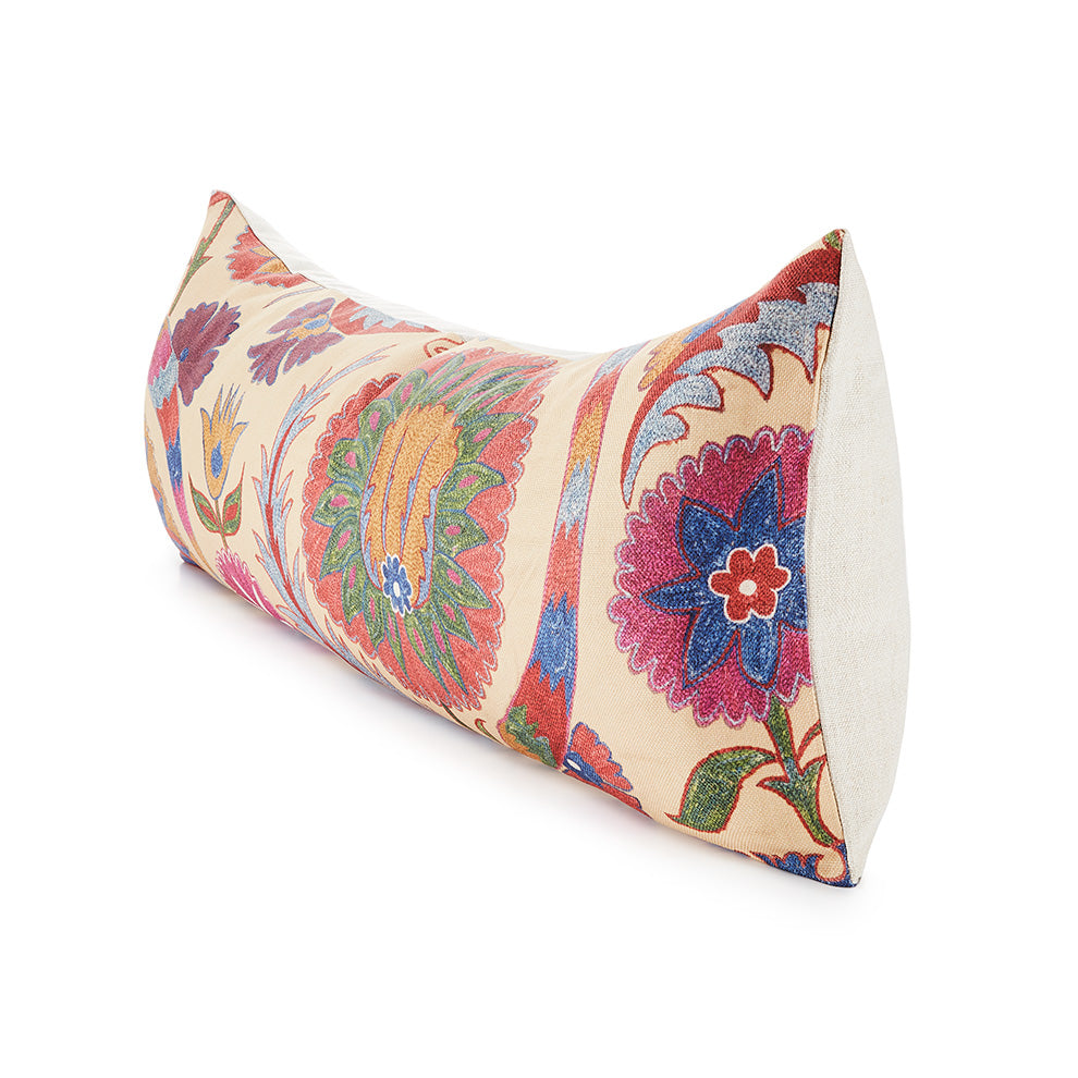 Bright Botanical Suzani Pillow Pillow St. Frank 