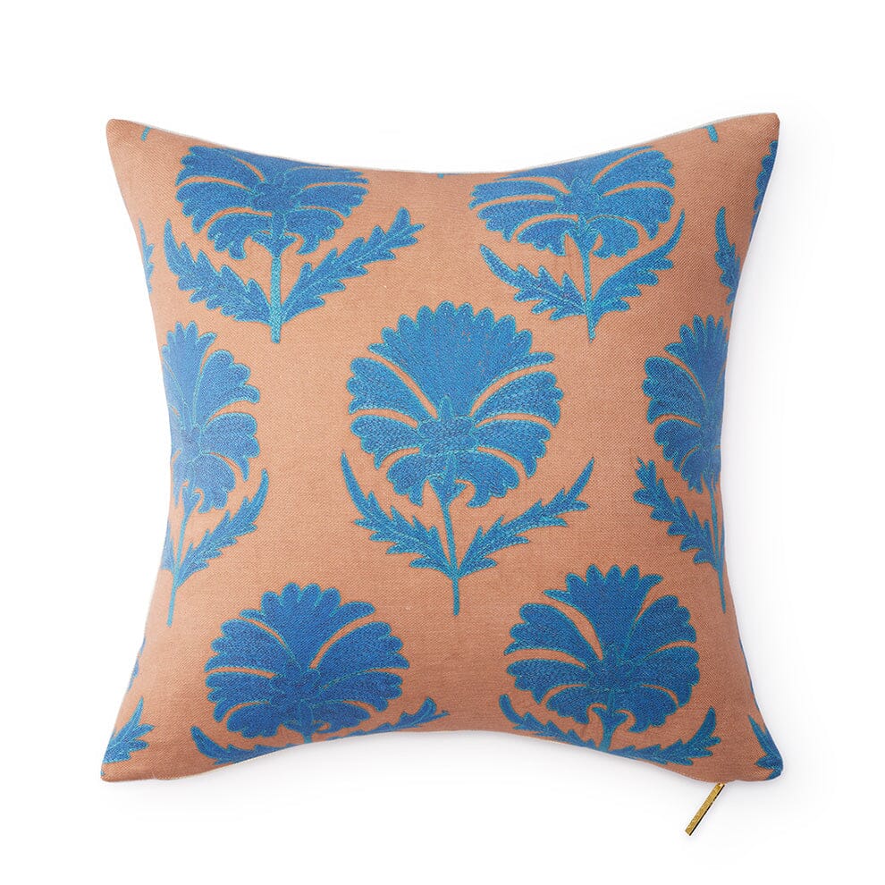 Turquoise Daisy Suzani Pillow Pillow St. Frank 22" W x 22" H 