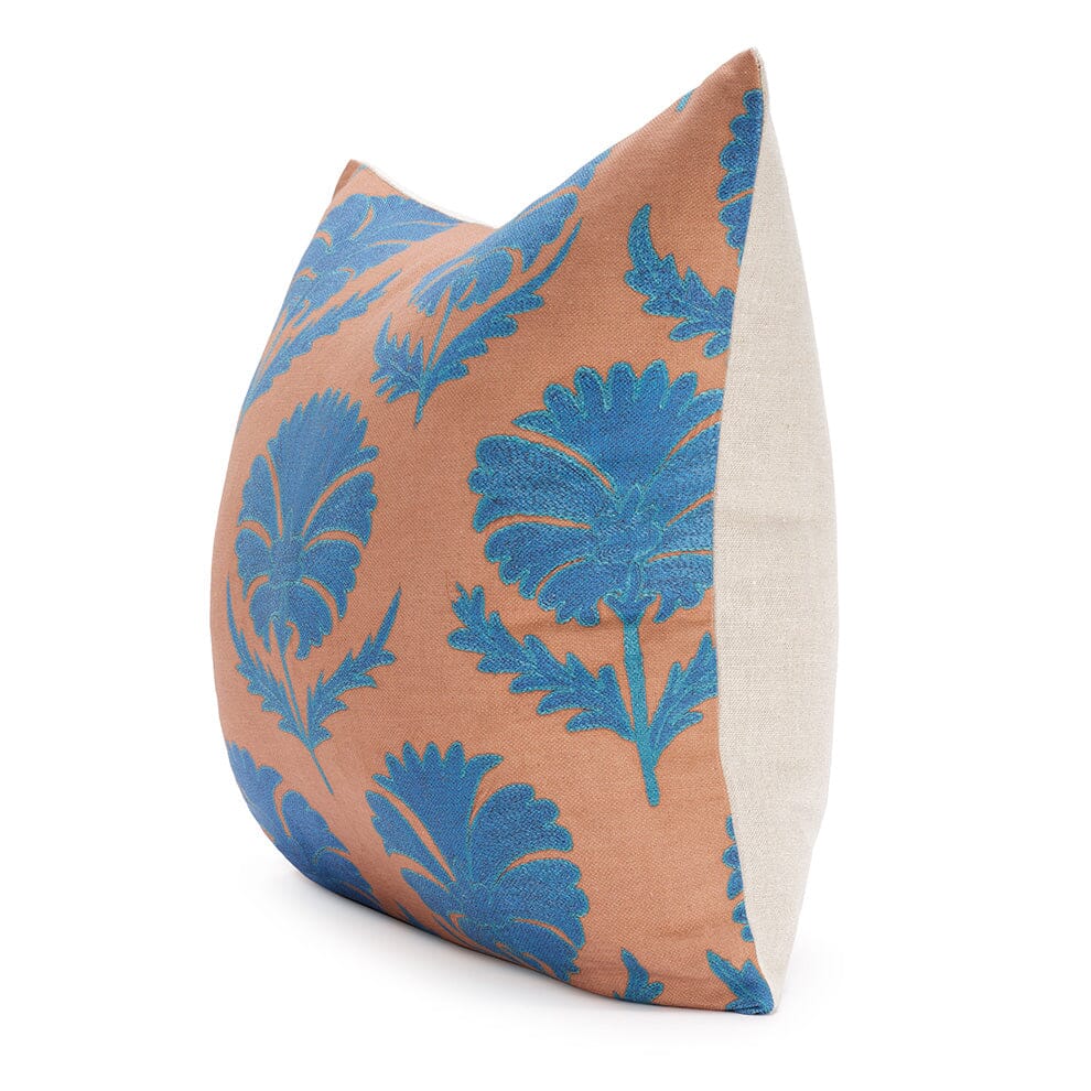 Turquoise Daisy Suzani Pillow Pillow St. Frank 
