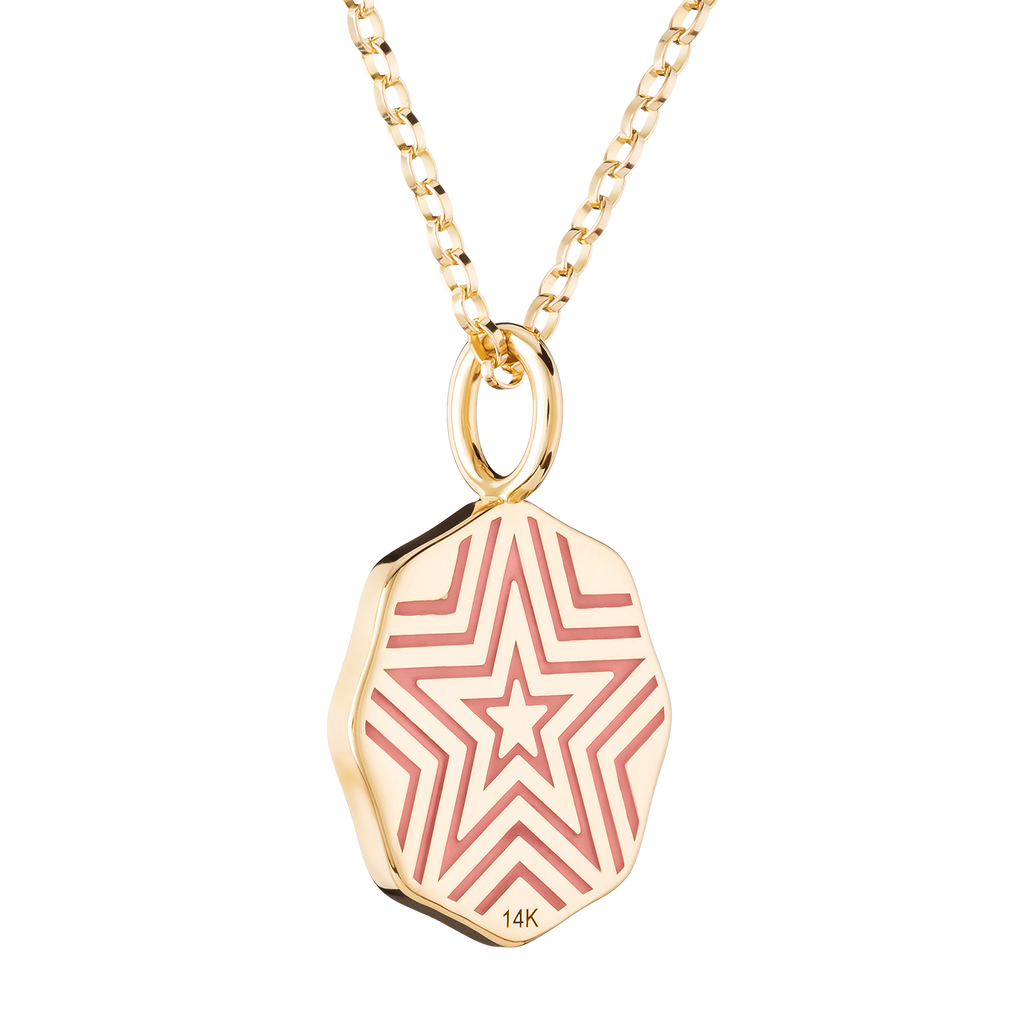 Mini Porte Bonheur Charm with Diamond Halo