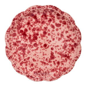 Speckled Dinner Plate in Pink