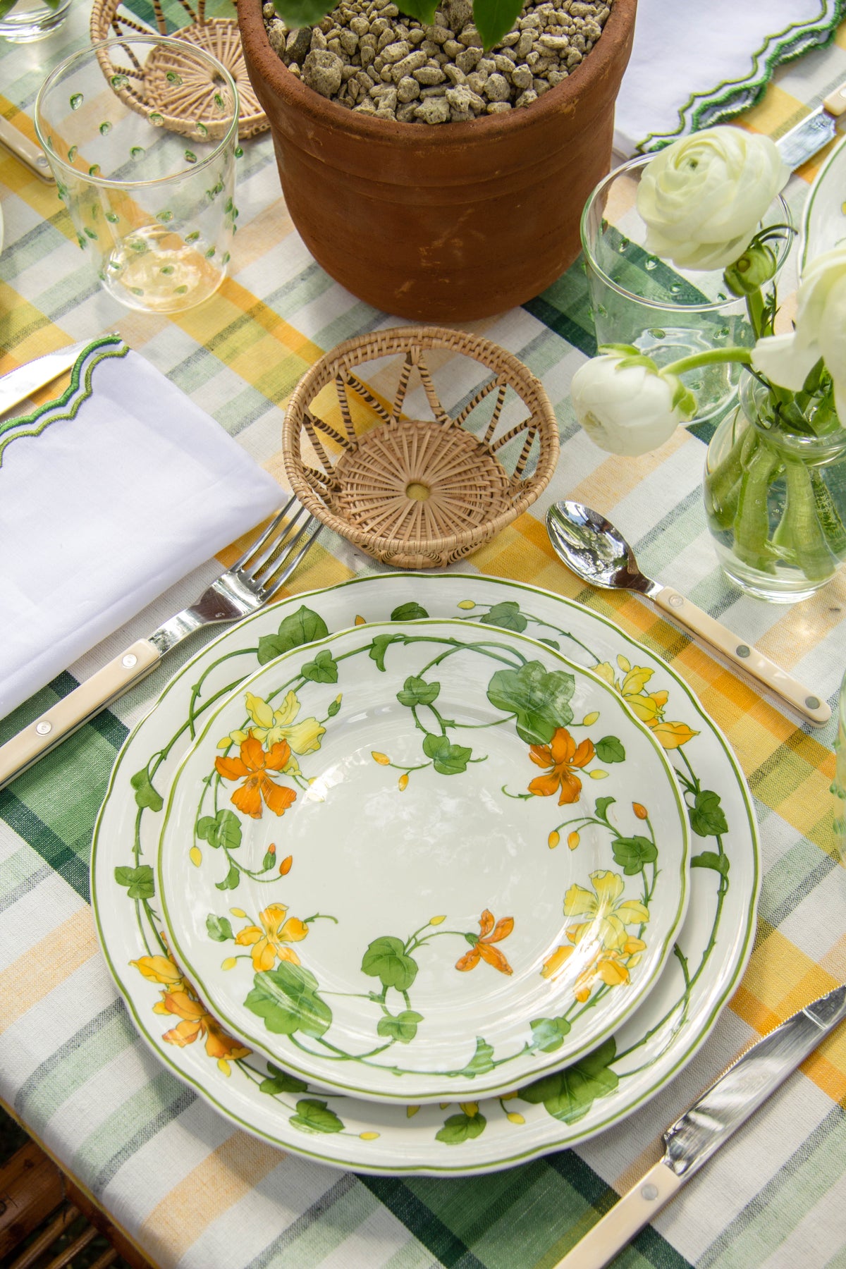 Multicolor Plaid Rectangular Tablecloth