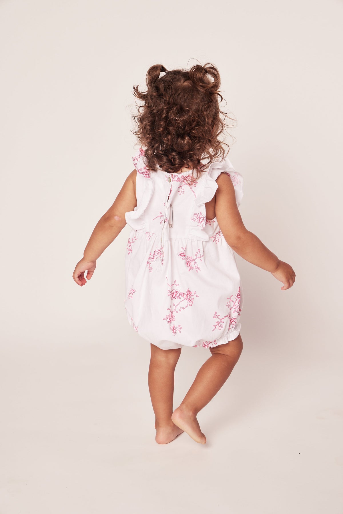 Children’s English Rose Ruffled Romper