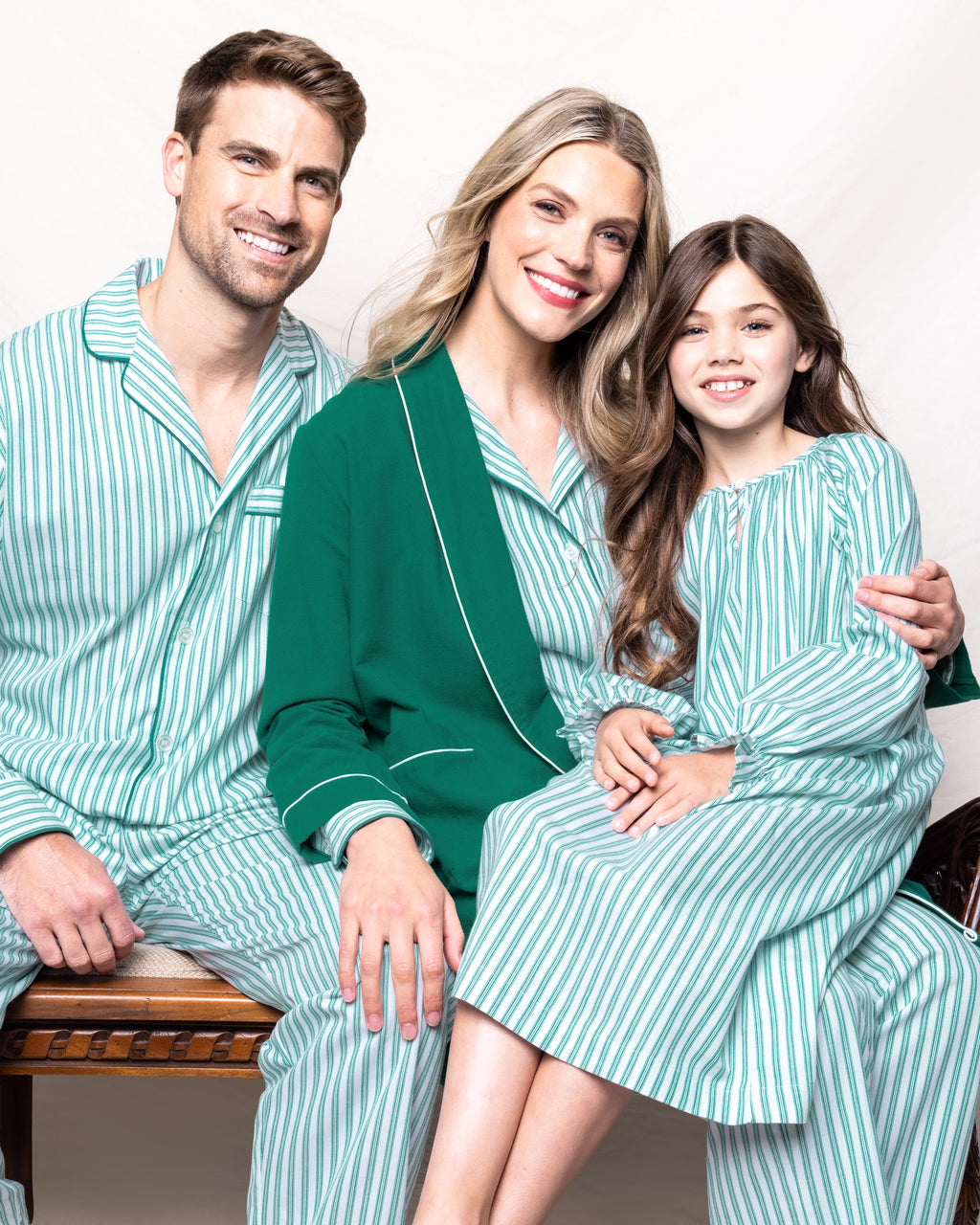 Men’s Emerald Ticking Pajama Set