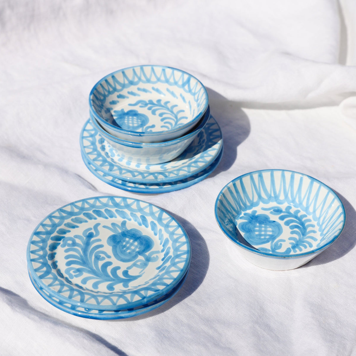 Casa Celeste Mini Bowl with Hand-Painted Designs