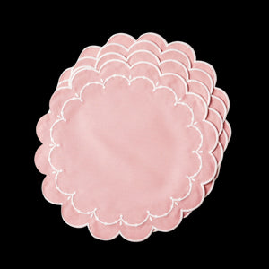 Poppy Pink Placemats, Set of 4