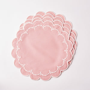 Poppy Pink Placemats, Set of 4