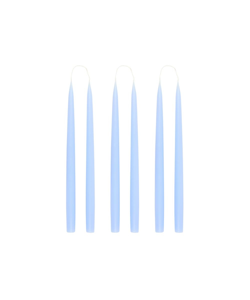 Rebecca Udall Set of 6 35cm Danish Taper Candles, Pastel Powder Blue