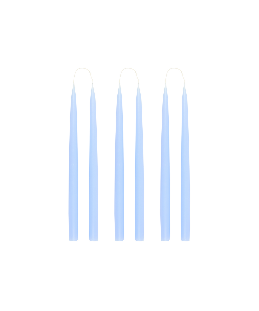 Rebecca Udall Set of 6 35cm Danish Taper Candles, Pastel Powder Blue