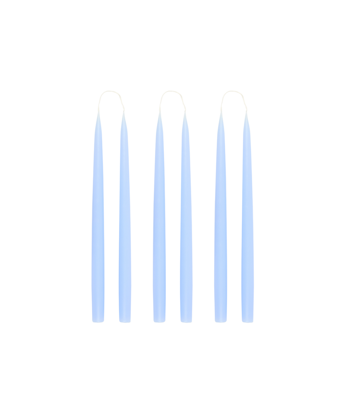 Rebecca Udall Set of 6 35cm Danish Taper Candles, Pastel Powder Blue