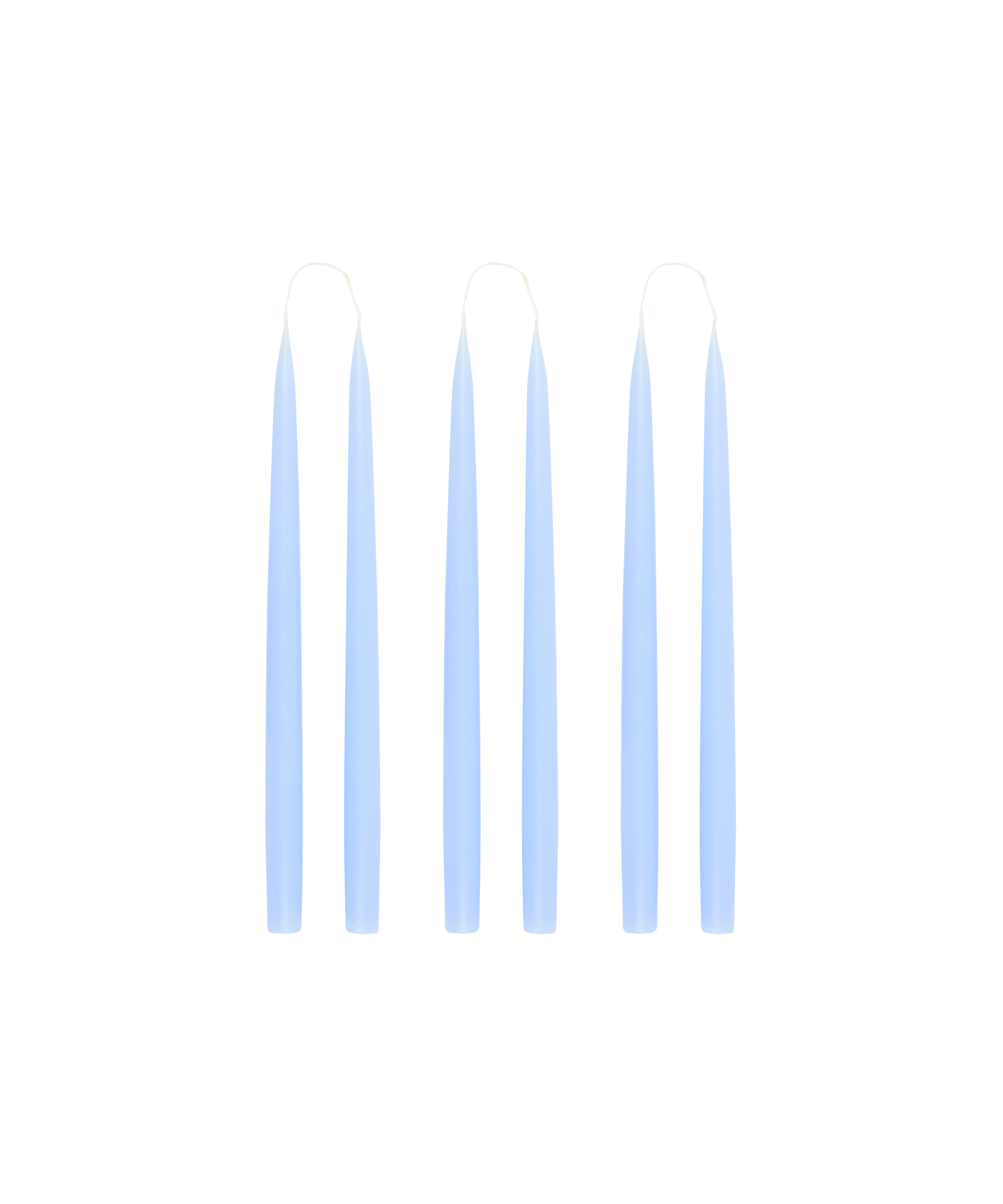 Rebecca Udall Set of 6 35cm Danish Taper Candles, Pastel Powder Blue