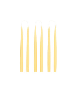 Rebecca Udall Set of 6 35cm Danish Taper Candles, Pastel Yellow