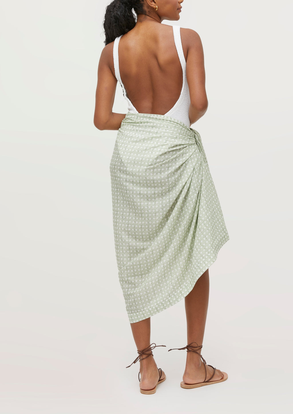 The Josie Pareo in Green Basketweave
