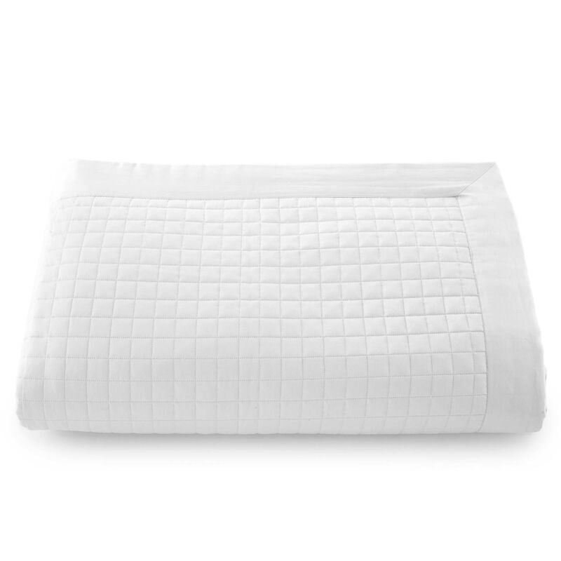 Belle Epoque - Cotton Quilted Coverlet , White | King