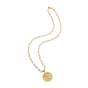 Protect JW Small Pendant Coin Necklace