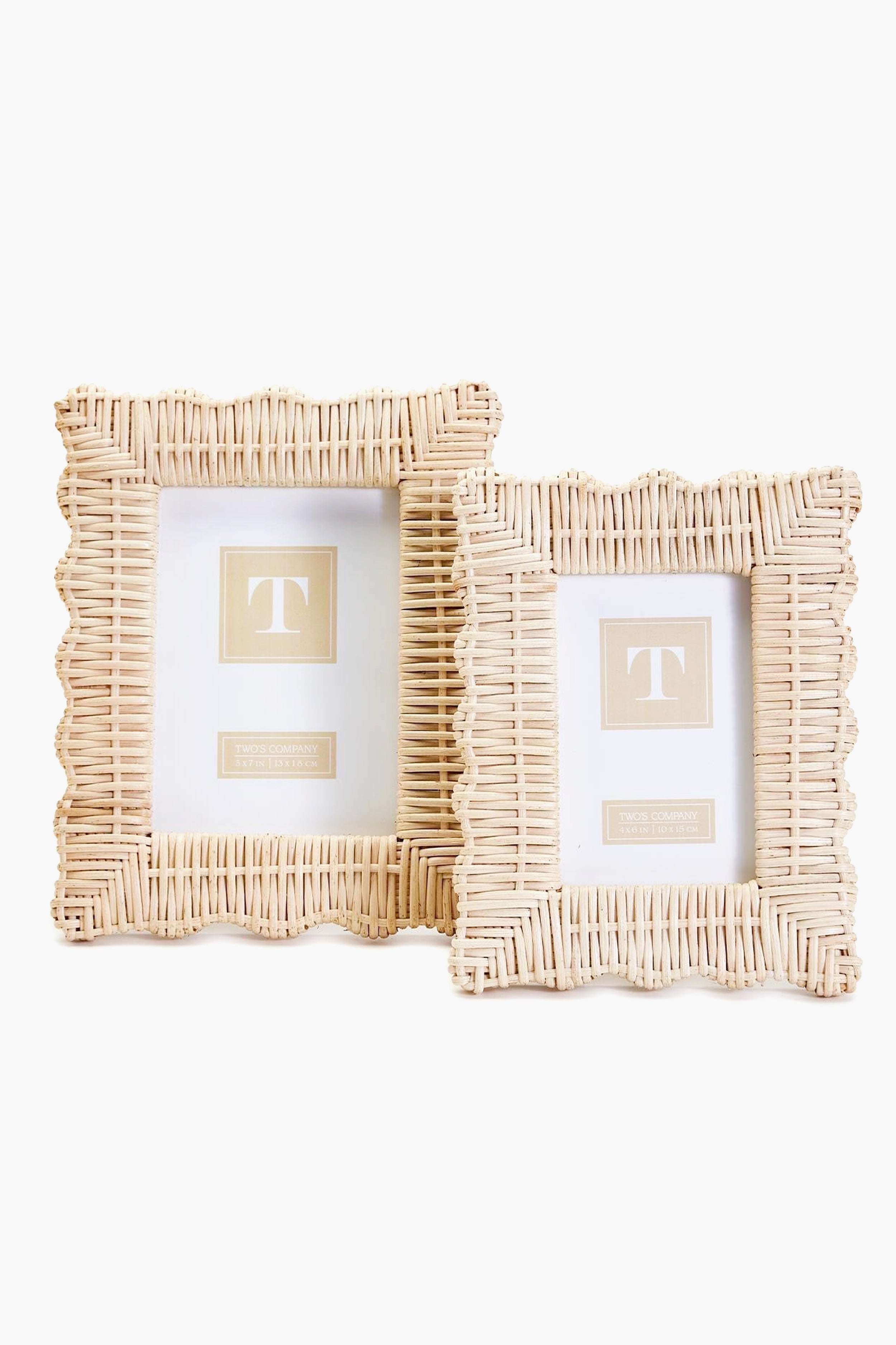 5x7 Wicker Weave Frame | Two's Company