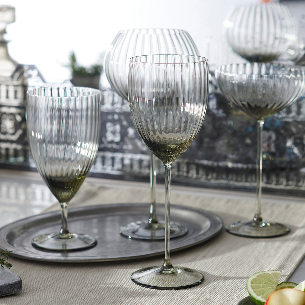 Quinn Smoke White Wine Glasses, Set of 2