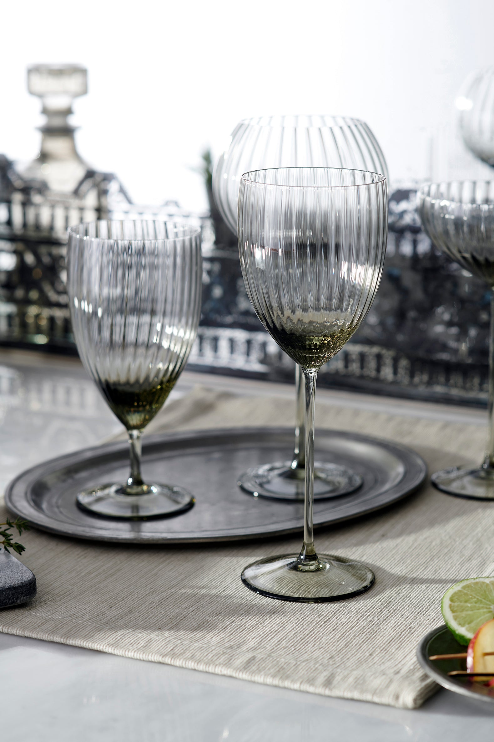 Quinn Smoke Everyday Glasses, Set of 2