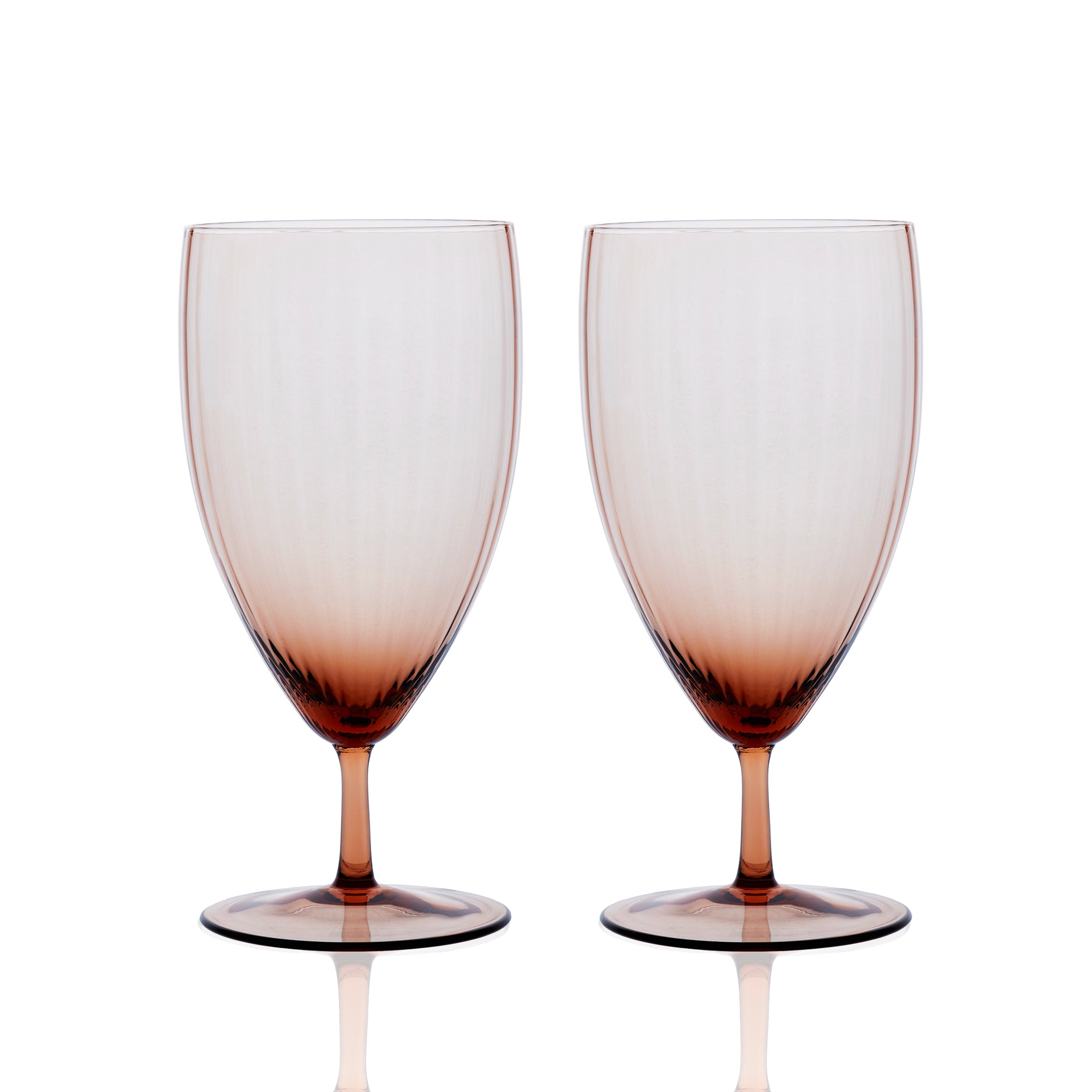 Quinn Amber Everyday Glasses Set of 2 - Caskata