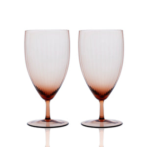 Quinn Amber Everyday Glasses Set of 2 - Caskata