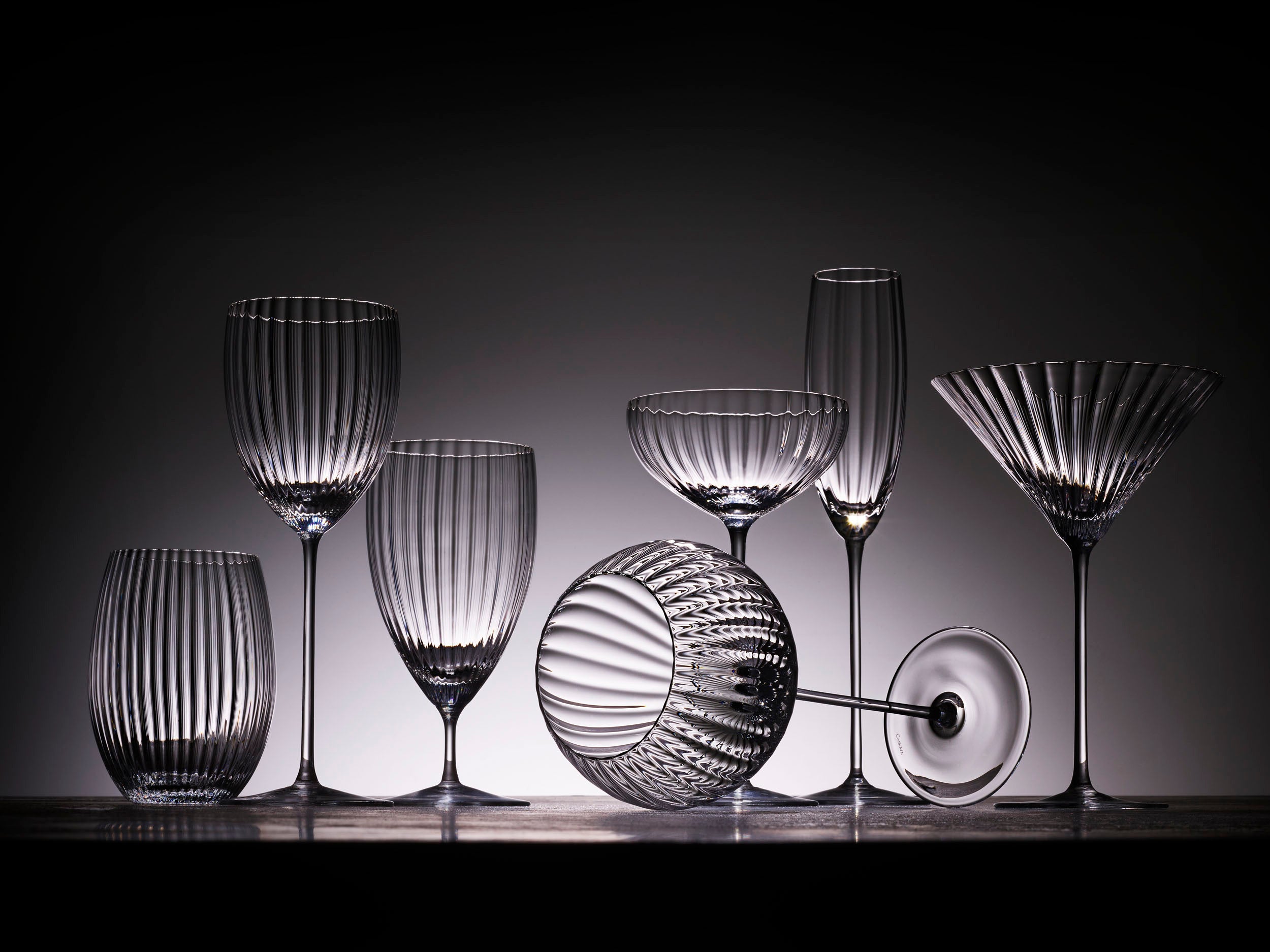 Quinn Clear Martini Glasses, Set of 2
