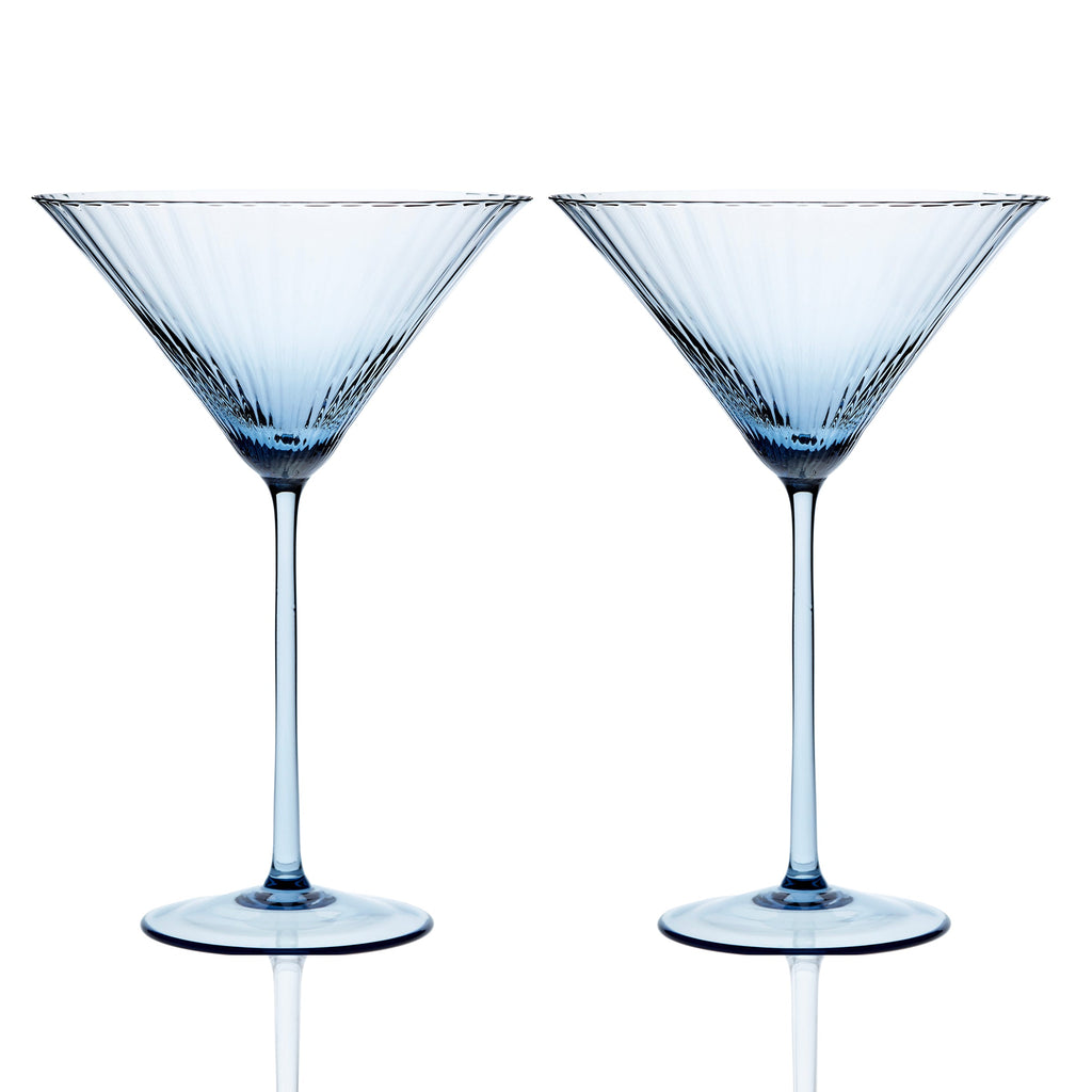 Aqua Vitae Round Martini Glasses Set of 2