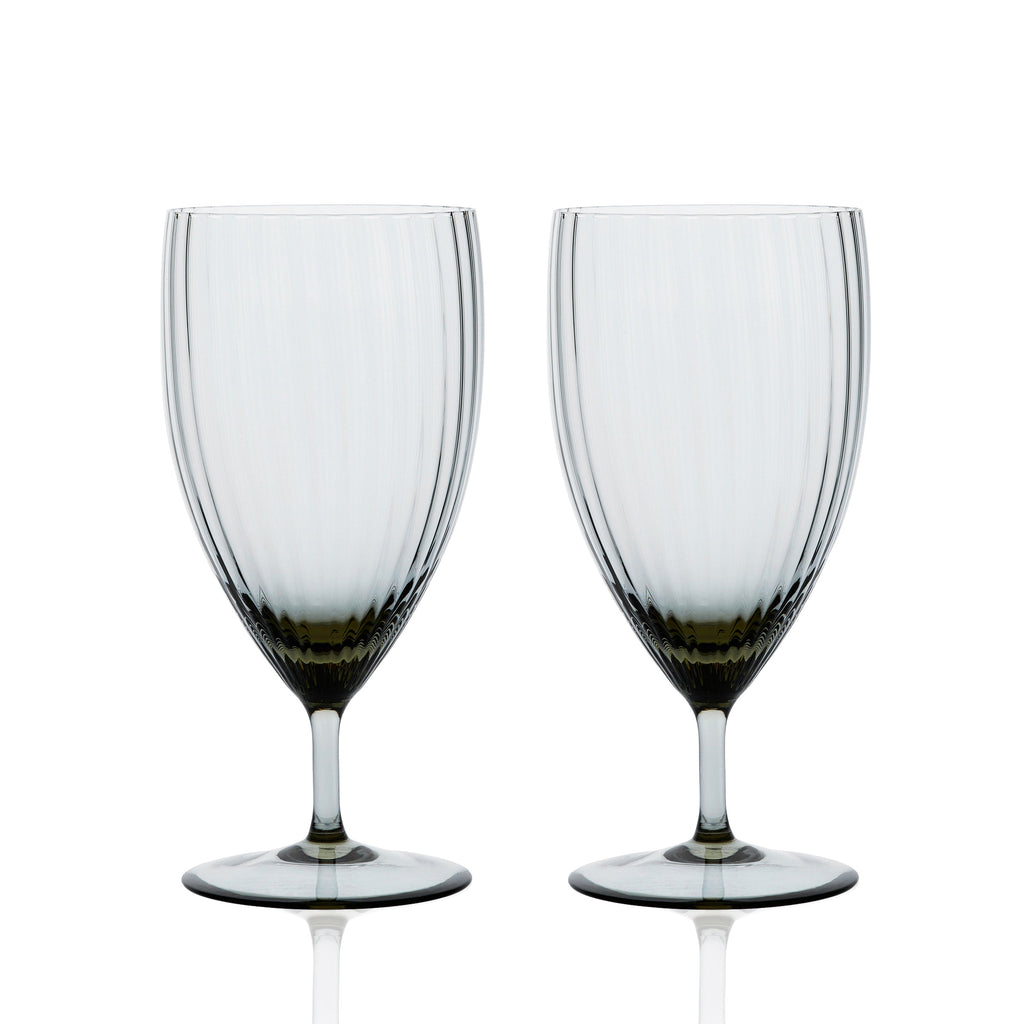 Quinn Smoke Everyday Glasses Set of 2 - Caskata