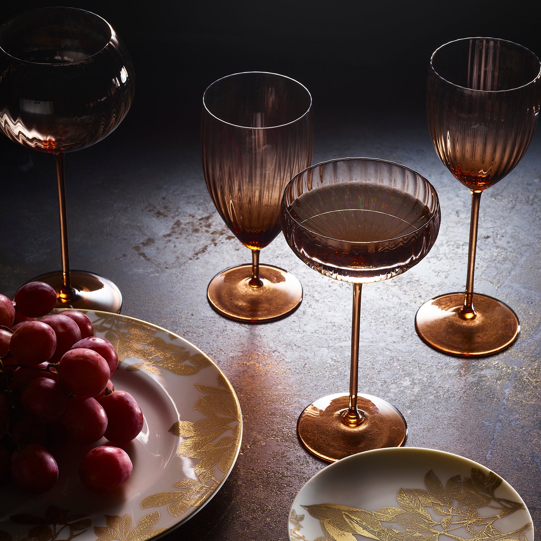 Quinn Amber Everyday Glasses, Set of 2