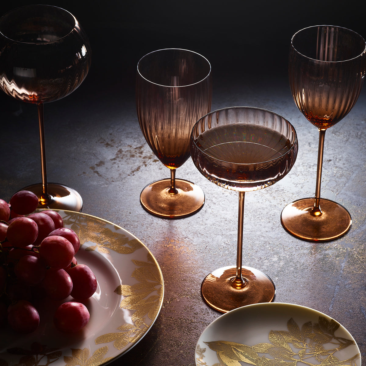 Quinn Amber Everyday Glasses, Set of 2