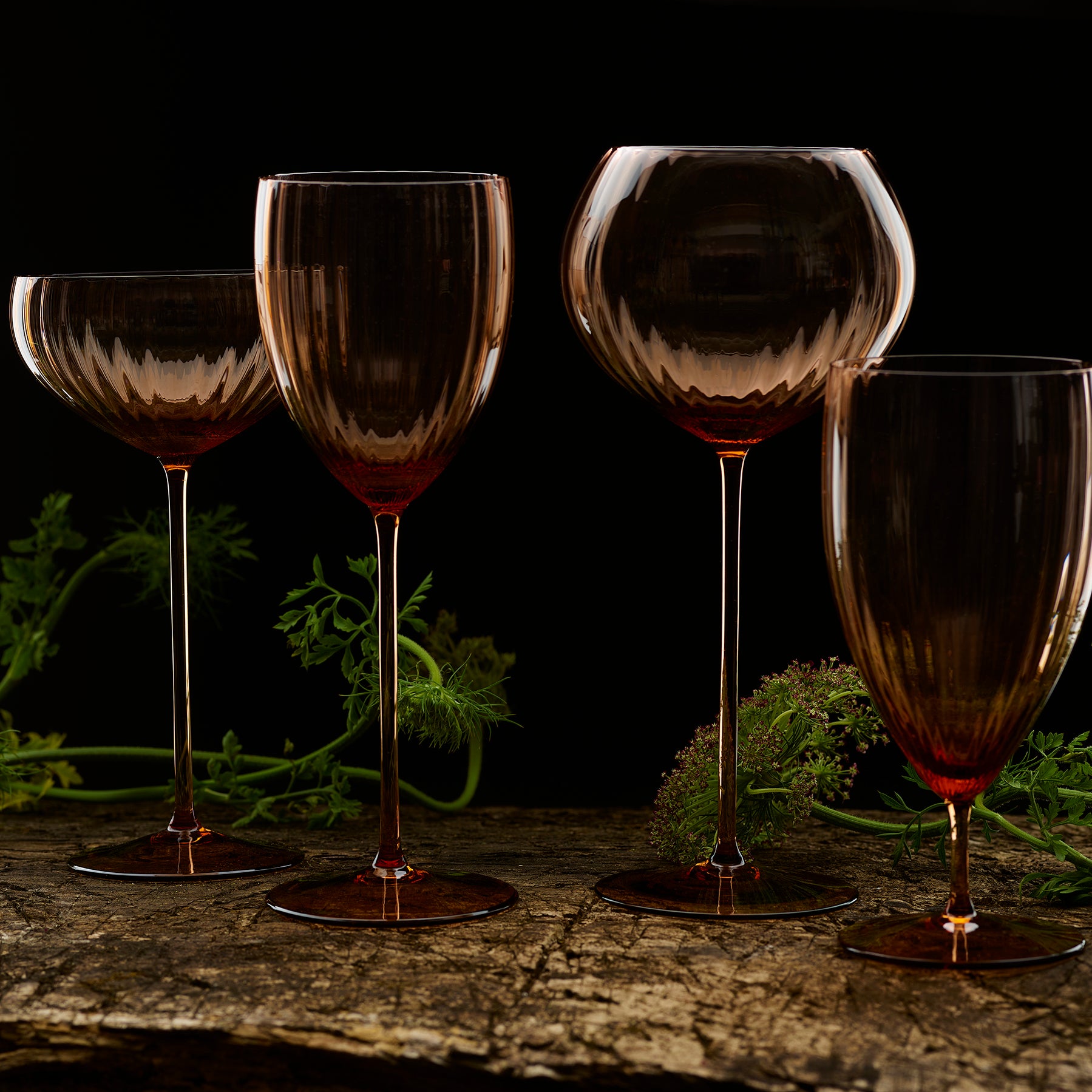 Quinn Amber White Wine Glasses, Set of 2
