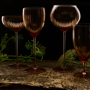 Quinn Amber Red Wine Glasses, Set of 2