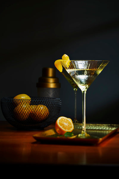 Quinn Citrine Martini Glasses, Set of 2