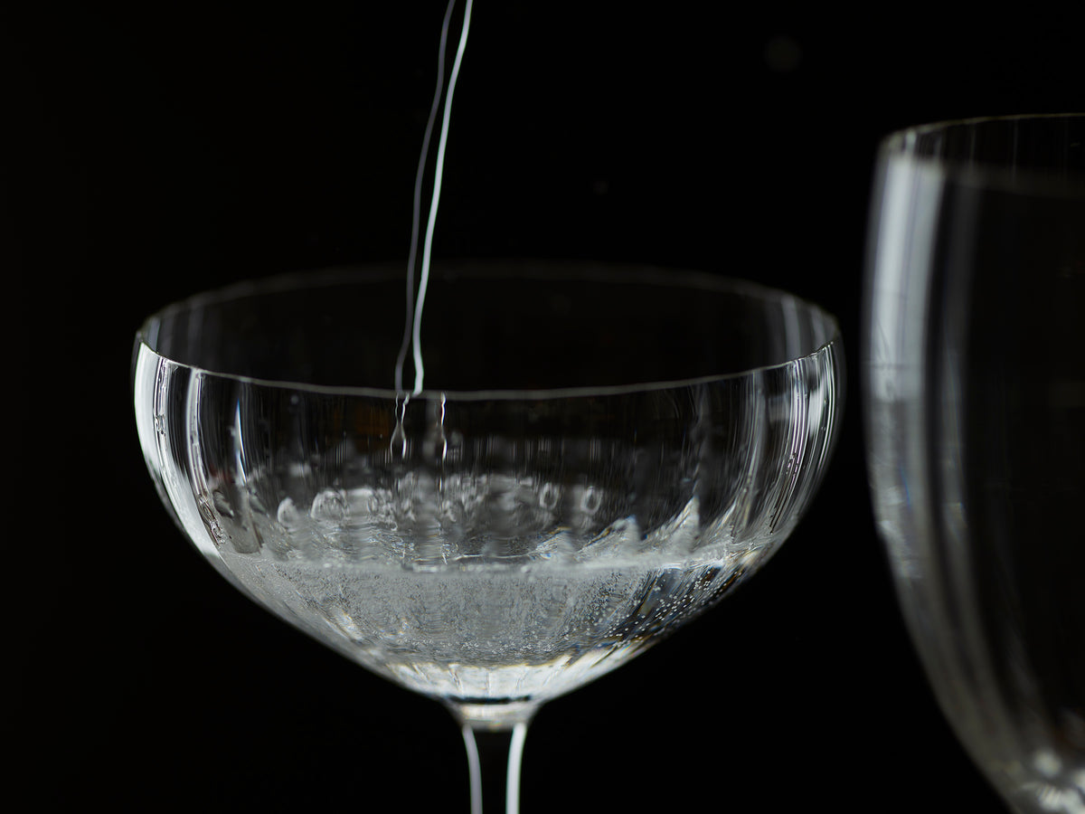 Quinn Crystal Clear Coupe Glasses, Set of 2