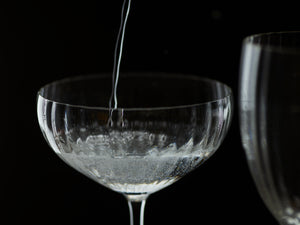 Quinn Crystal Clear Coupe Glasses, Set of 2