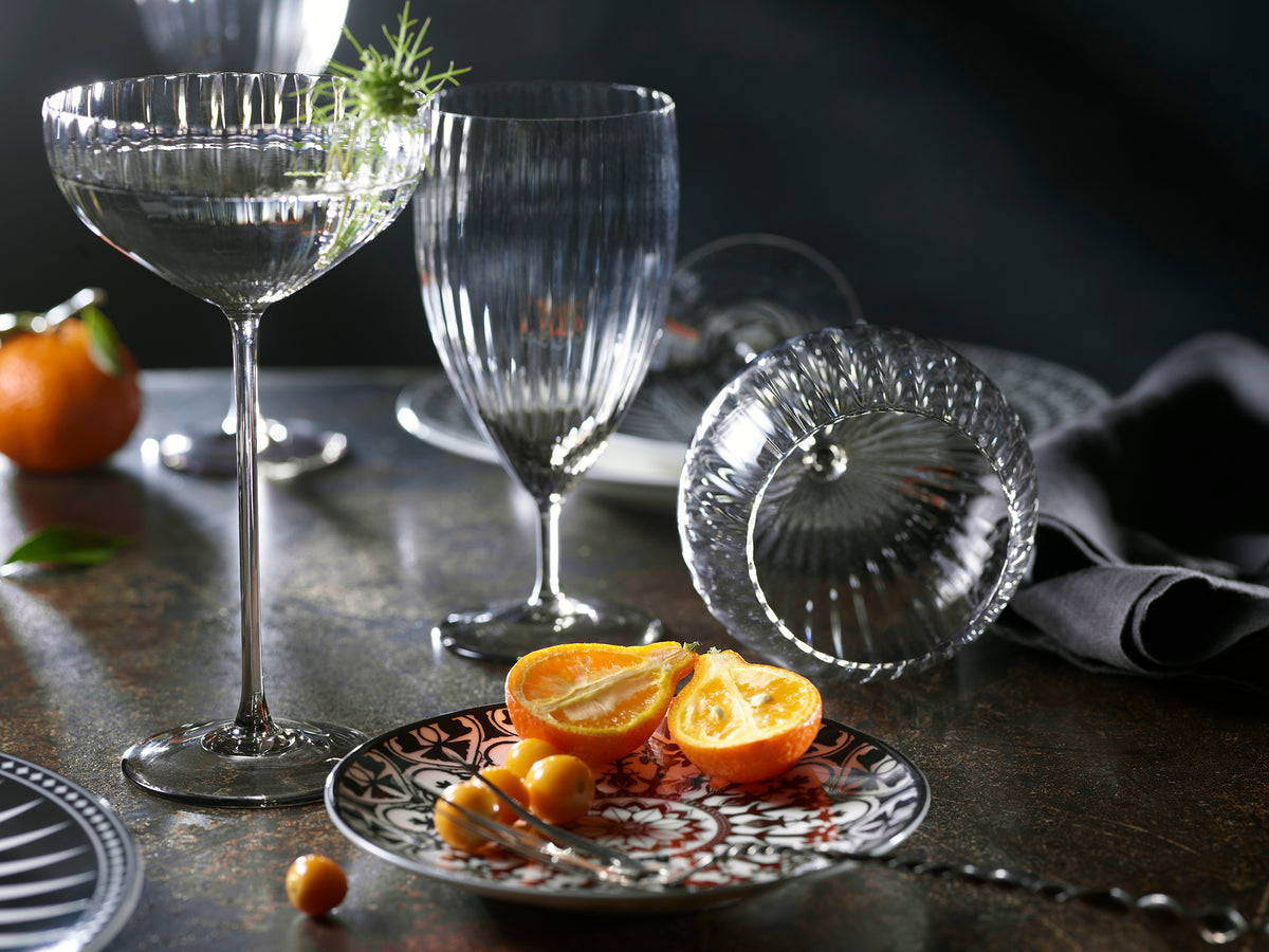 Quinn Smoke Coupe Glasses, Set of 2