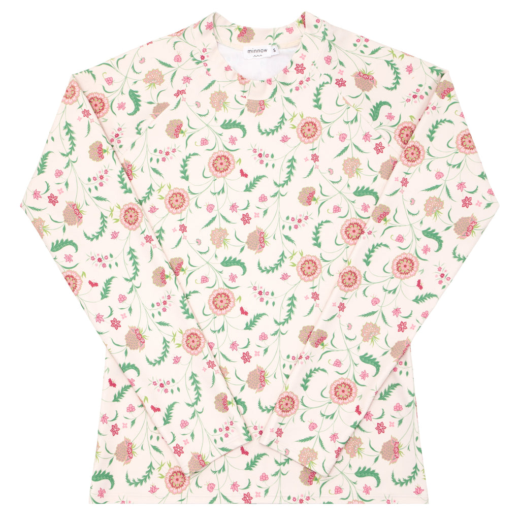 minnow x Sister Parish Women's Cloister Botanical Rashguard