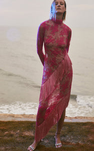 Bolero Fuschia Lace Dress