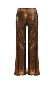 Elena Sequin Coffee Pants