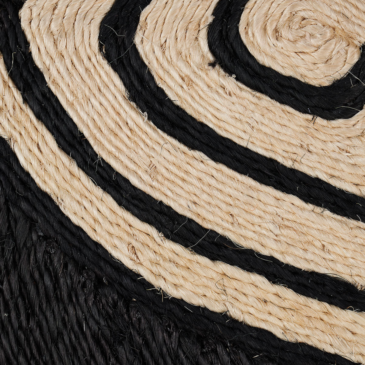 Tortuga Rug in Black & Natural