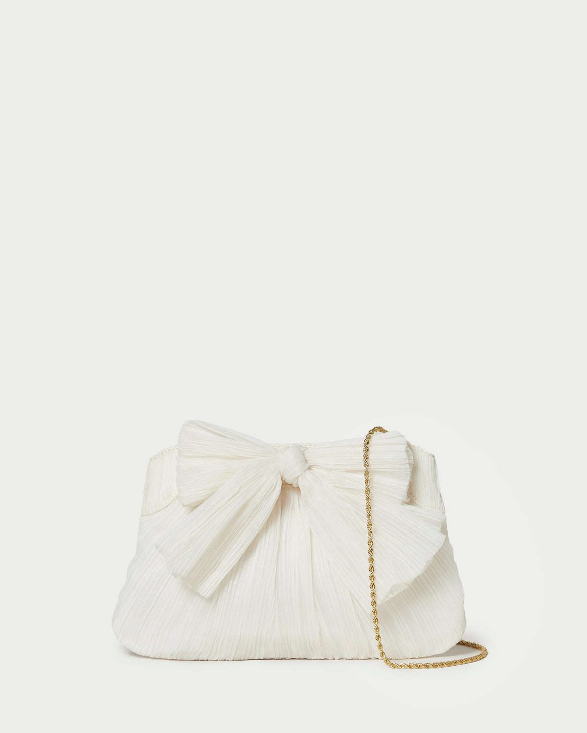 Rayne Bow Clutch in Pearl