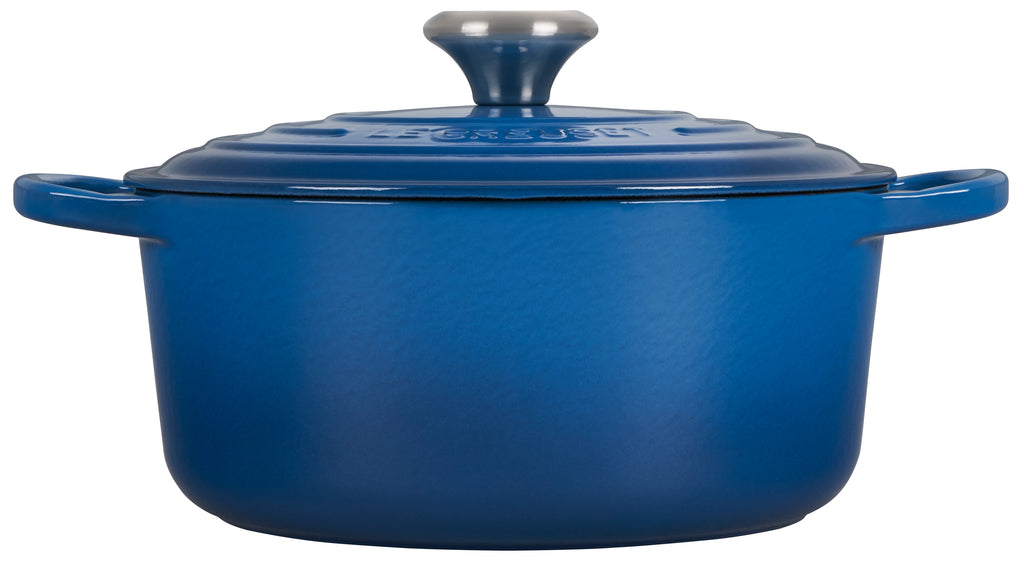 3.5-Quart Enameled Cast Iron Dutch Oven, Teal, Blue Sold by at Home