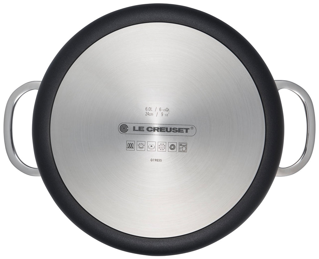 Toughened Nonstick PRO 6-1/3 qt. Stockpot with Glass Lid