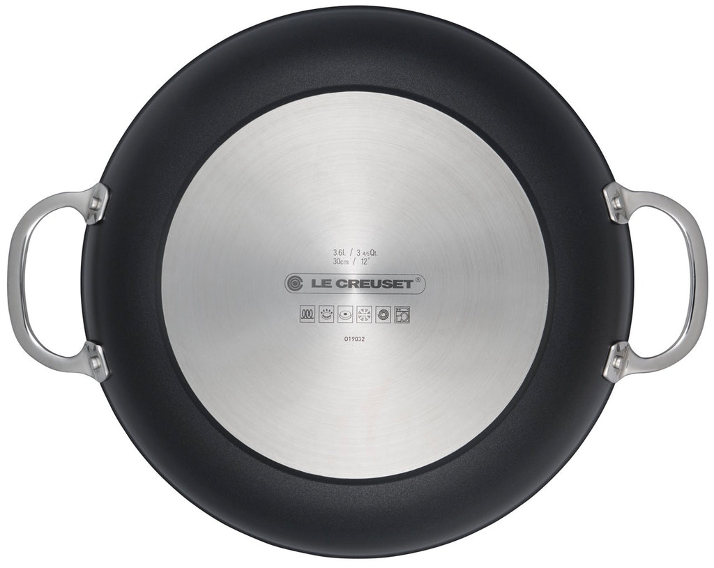 Toughened Nonstick PRO 4 qt. Shallow Casserole & Braiser with Glass Lid
