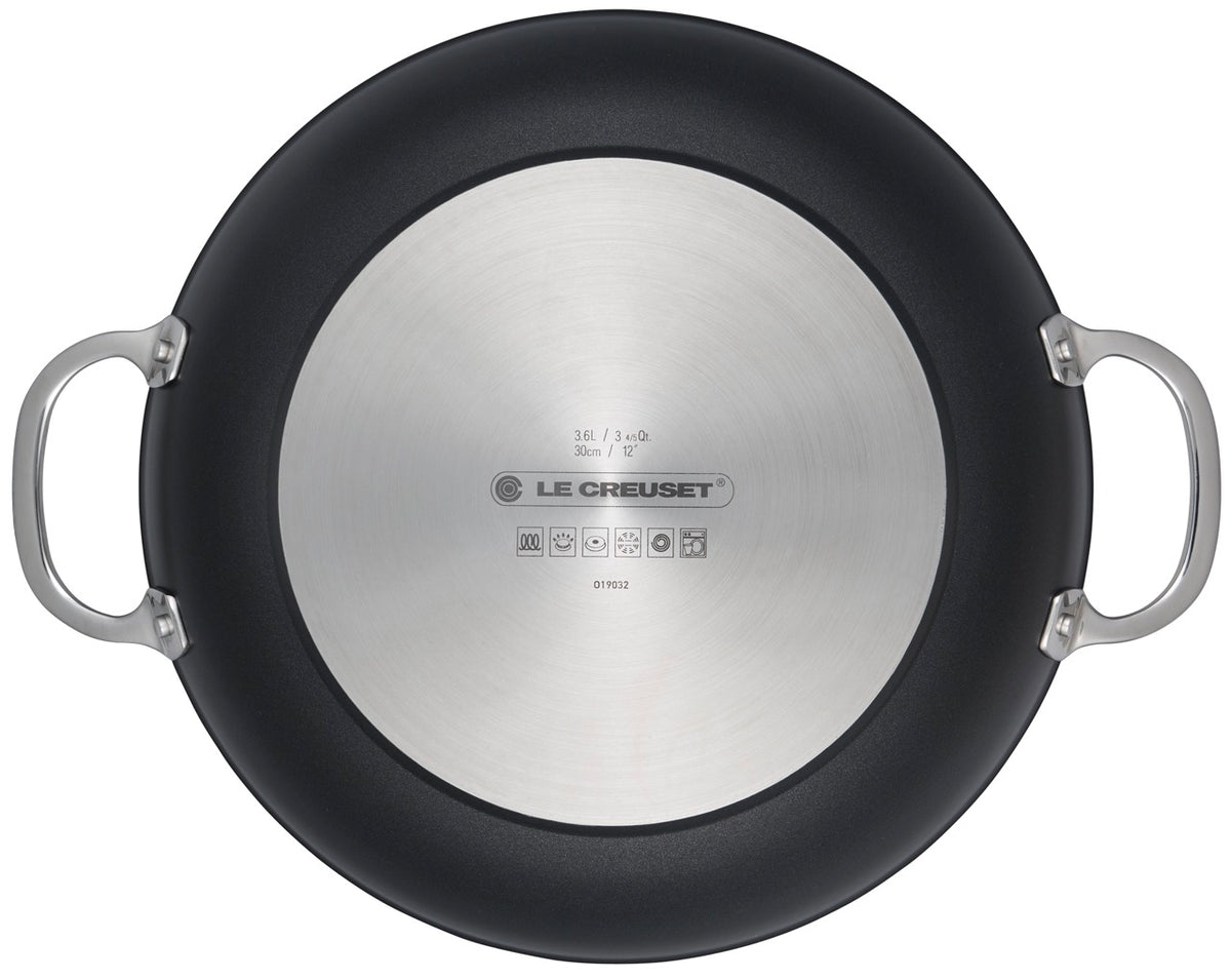Toughened Nonstick PRO 4 qt. Shallow Casserole & Braiser with Glass Lid