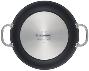 Toughened Nonstick PRO 4 qt. Shallow Casserole & Braiser with Glass Lid