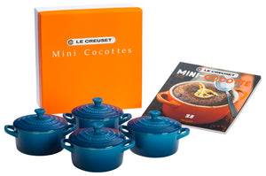 Set of 4 Cocottes with Mini-Cocotte Cookbook